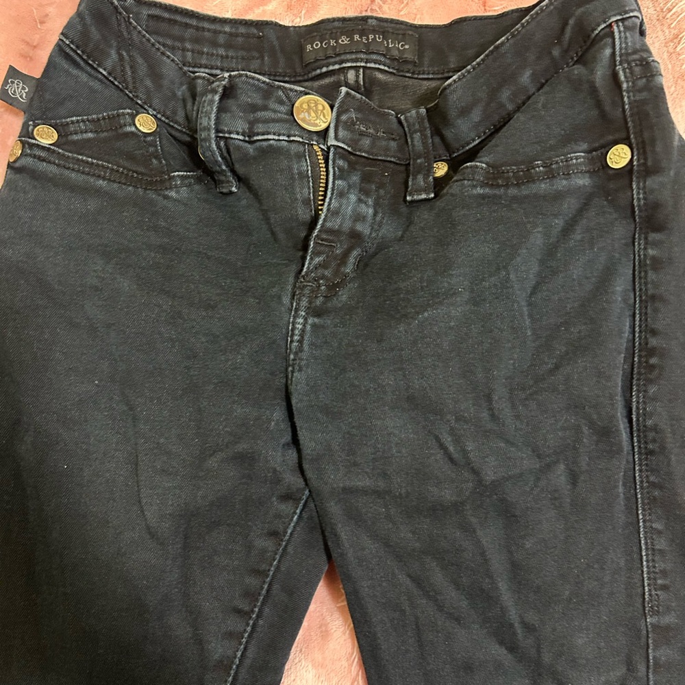 rock & republic black skinny jeans